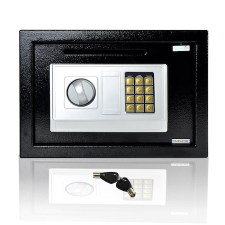 Serenelife Electronic Safe Box With Mechanical Override, Includes Keys, SLSFE342 SLSFE342